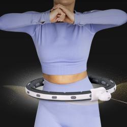 HMS Masážní hula hoop HHM15 se závažím, magnety a počítadlem černá