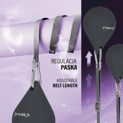 HMS Masážní hula hoop HHM15 se závažím, magnety a počítadlem černá