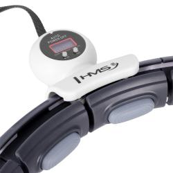 HMS Masážní hula hoop HHM15 se závažím, magnety a počítadlem černá