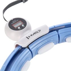 HMS Masážny hula hoop HHM15 so závažím, magnetmi a počítadlom modrá