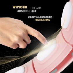 HMS Masážní hula hoop HHM15 se závažím, magnety a počítadlem růžová