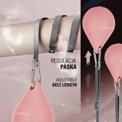 HMS Masážní hula hoop HHM15 se závažím, magnety a počítadlem růžová