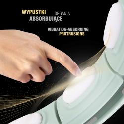 HMS Masážní hula hoop HHM15 se závažím, magnety a počítadlem zelená