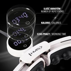 HMS Masážní hula hoop HHM16 se závažím, magnety a počítadlem