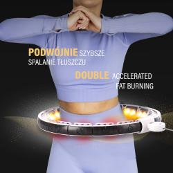 HMS Masážní hula hoop HHM16 se závažím, magnety a počítadlem