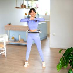 HMS Masážní hula hoop HHM16 se závažím, magnety a počítadlem