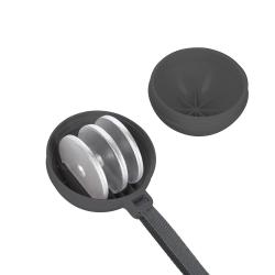 HMS Masážní hula hoop HHM16 se závažím, magnety a počítadlem černá