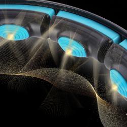 HMS Masážní hula hoop HHM17 se závažím, magnety a počítadlem černá/mátová