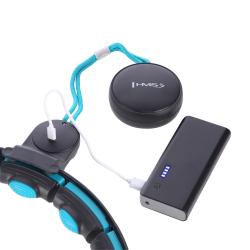 HMS Masážní hula hoop HHM17 se závažím, magnety a počítadlem černá/mátová