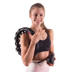 HMS Masážne hula hop HHW01 so závažím čierna