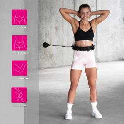 HMS Masážne hula hop HHW01 so závažím čierna