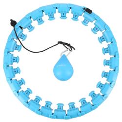 HMS Masážny hula hoop HHW01 so závažím modrá
