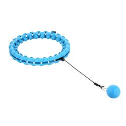 HMS Masážní hula hoop HHW01 se závažím modrá