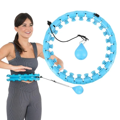 HMS Masážní hula hoop HHW01 se závažím modrá