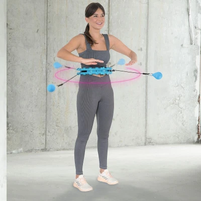 HMS Masážní hula hoop HHW01 se závažím modrá