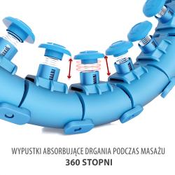 HMS Masážní hula hoop HHW01 se závažím modrá