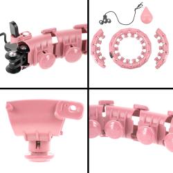 HMS Masážní hula hoop HHW01 se závažím růžová