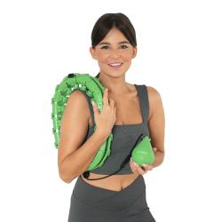 HMS Masážny hula hoop HHW01 so závažím zelená