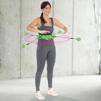 HMS Masážní hula hoop HHW01 se závažím zelená