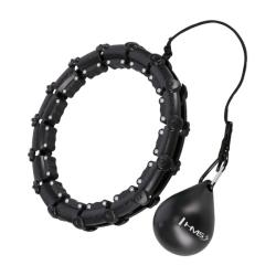 HMS Masážní hula hoop HHW02 se závažím černá HMS Masážní hula hoop HHW02 se závažím černá
