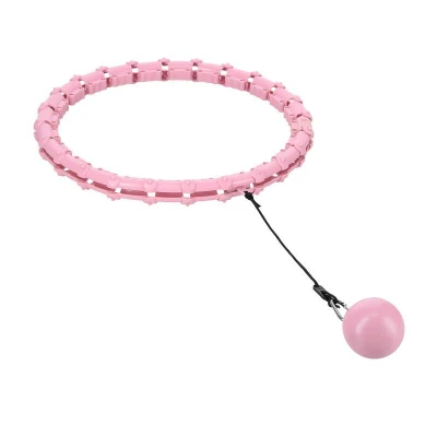 HMS Masážní hula hoop HHW02 se závažím růžová (VÝPRODEJ)