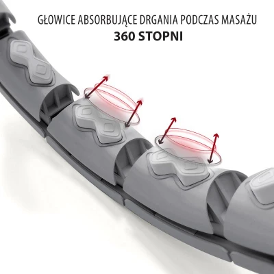 HMS Masážní hula hop HHW06 se závažím a počítadlem černá