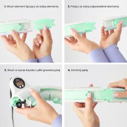 HMS Masážní hula hop HHW06 se závažím a počítadlem zelená