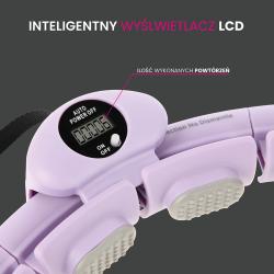 HMS Masážne hula hop HHW09 so závažím a počítadlom fialová