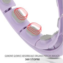 HMS Masážne hula hop HHW09 so závažím a počítadlom fialová