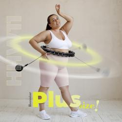HMS Masážny hula hoop HHW11 PLUS SIZE so závažím čierna