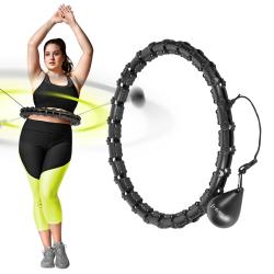HMS Masážny hula hoop HHW11 PLUS SIZE so závažím čierna