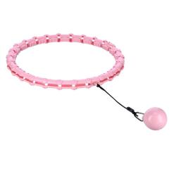 HMS Masážní hula hoop HHW11 PLUS SIZE se závažím růžová (VÝPRODEJ)