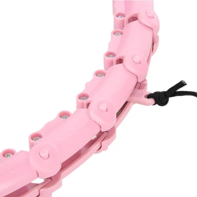 HMS Masážní hula hoop HHW11 PLUS SIZE se závažím růžová (VÝPRODEJ)