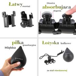 HMS Masážní hula hop HHW12 plus size se závažím černá