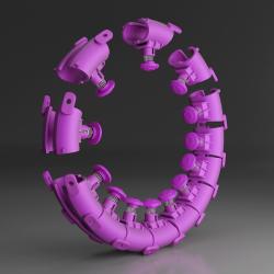 HMS Masážny hula hop HHW12 plus size so závažím fialová