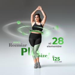 HMS Masážní hula hoop HHW12 plus size se závažím zelená