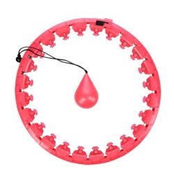 HMS Masážny hula hoop Home FH01 so závažím červená