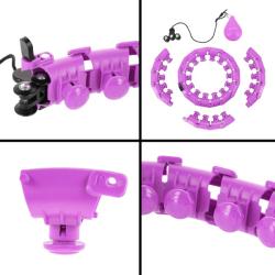 HMS Masážní hula hop HHW12 plus size se závažím fialová