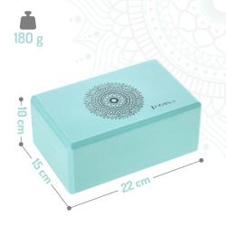 HMS Mentolová sada na jógu - podložka YM10, jóga blok KJ02 a popruh SJ02