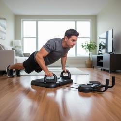 HMS Multifunkční tréninková deska na kliky a břicho s expandéry DBP01