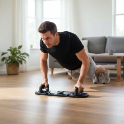 HMS Multifunkční tréninková deska na kliky a břicho s expandéry DBP02 3v1