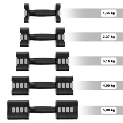 HMS Nastavitelné činky HL02 2 x 5 kg