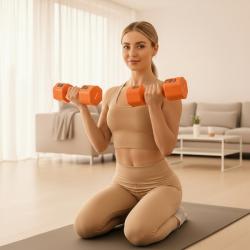 HMS Nastaviteľné činky HL03 2 x 2,5 kg