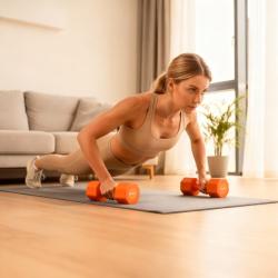 HMS Nastaviteľné činky HL03 2 x 2,5 kg