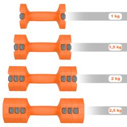 HMS Nastavitelné činky HL03 2 x 2,5 kg