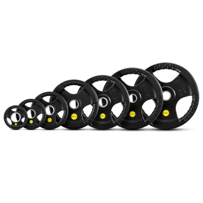 HMS TOK25 Pro černý 25 kg olympijský pogumovaný kotouč