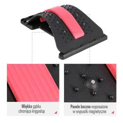 SKY Podložka k protahnování a masáži zad HMS PRP02 červená