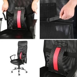 SKY Podložka k protahnování a masáži zad HMS PRP02 červená