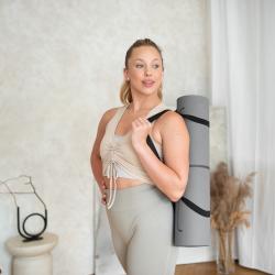 HMS Podložka na jógu YM10 šedá