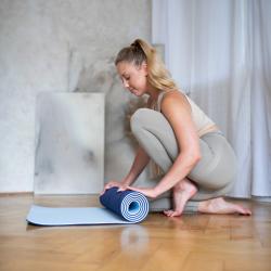 HMS Podložka na jógu YM10 tmavě modrá